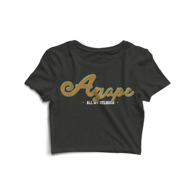Womans Agape Crop Top Thumbnail